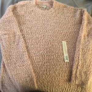 Soft eyelet sweater